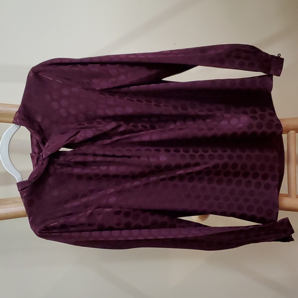 PRICE DROP Burgundy Long Sleeves Blouse Size S